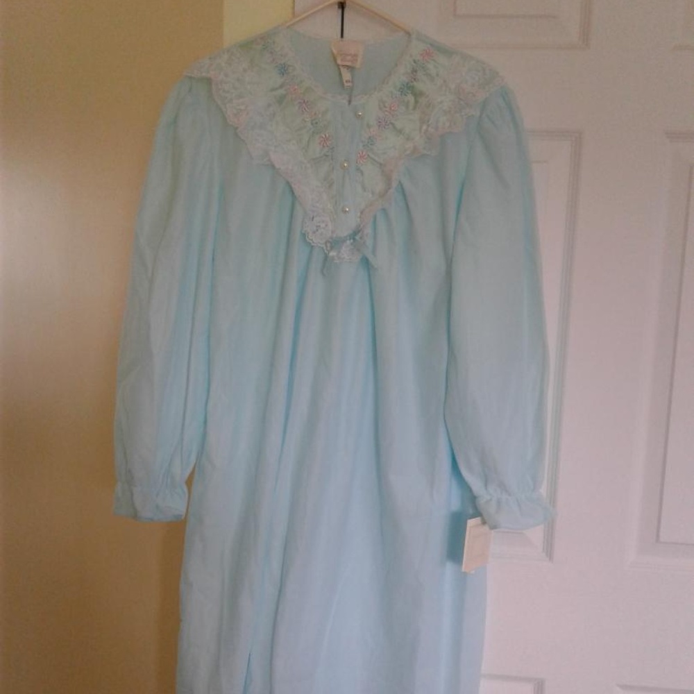 Sears Carriage Court Aqua Nightgown
